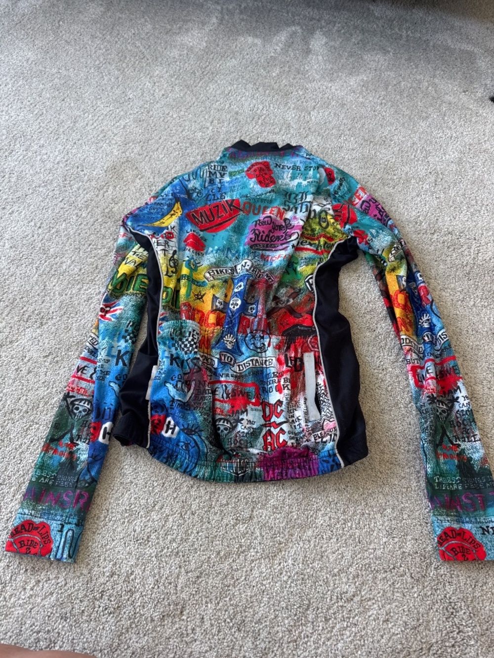 Women’s Cychology, fleece lined long sleeve cycling jersey - Picture 2 of 3